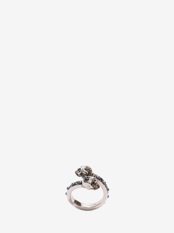 ALEXANDER MCQUEEN - Wrap-Around Skull Ring - Item 482269J160Y1328